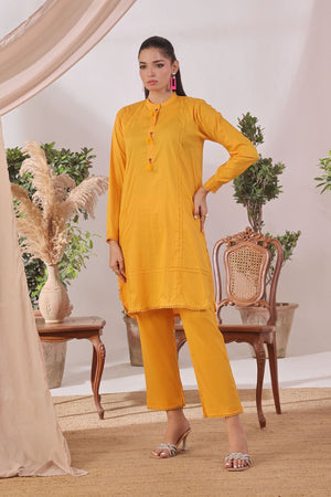 Ochre Clothing Chambray Cotton Women's 2 Pc Suit