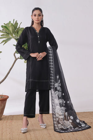 Ochre Clothing Cotton Women's 3 Pc Suit