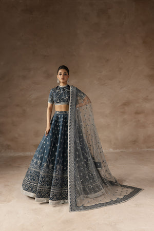 Eblouir By Imran Ramzan Unstitched 3 Piece Luxury Formals Collection'2025-Rêve Sarcelle