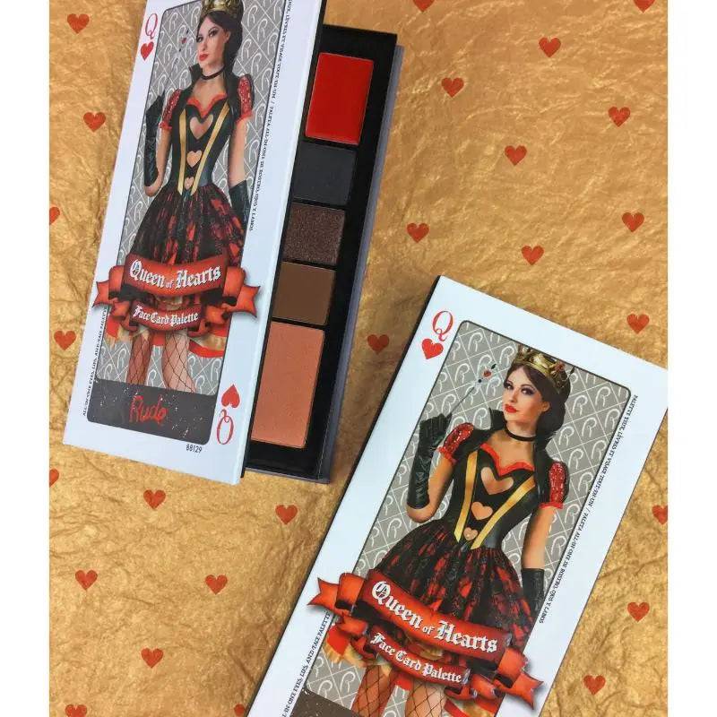 Rude Cosmetics - Face Card Palette - Queen of Hearts - My Store