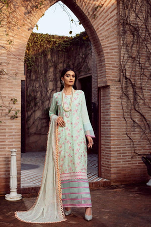 Vintage By LALA Textiles Embroidered Swiss Voile Unstitched 3 Piece (SAFA)