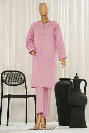 HZ Basics Stitched 2 Piece Solids Twinset Vol-01 Collection'2025-SDJ-3P-D02-Dove