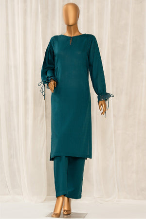 HZ Basics Stitched 2 Piece Solids Twinset Vol-01 Collection'2025-SDJ-3P-T01-Teal