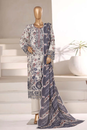 Signature By Sada Bahar Stitched 3 Piece Emb Khaddar Winter Collection'2025-SK-536-Skin