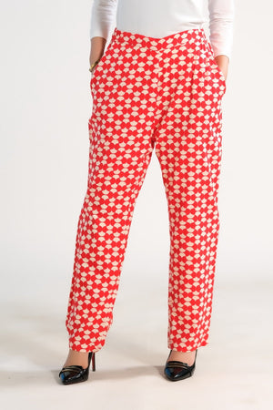 Sprinkles Stitched 1 Piece Summer Bottoms Women Collection'2025-Citrus Crop Straight Pant