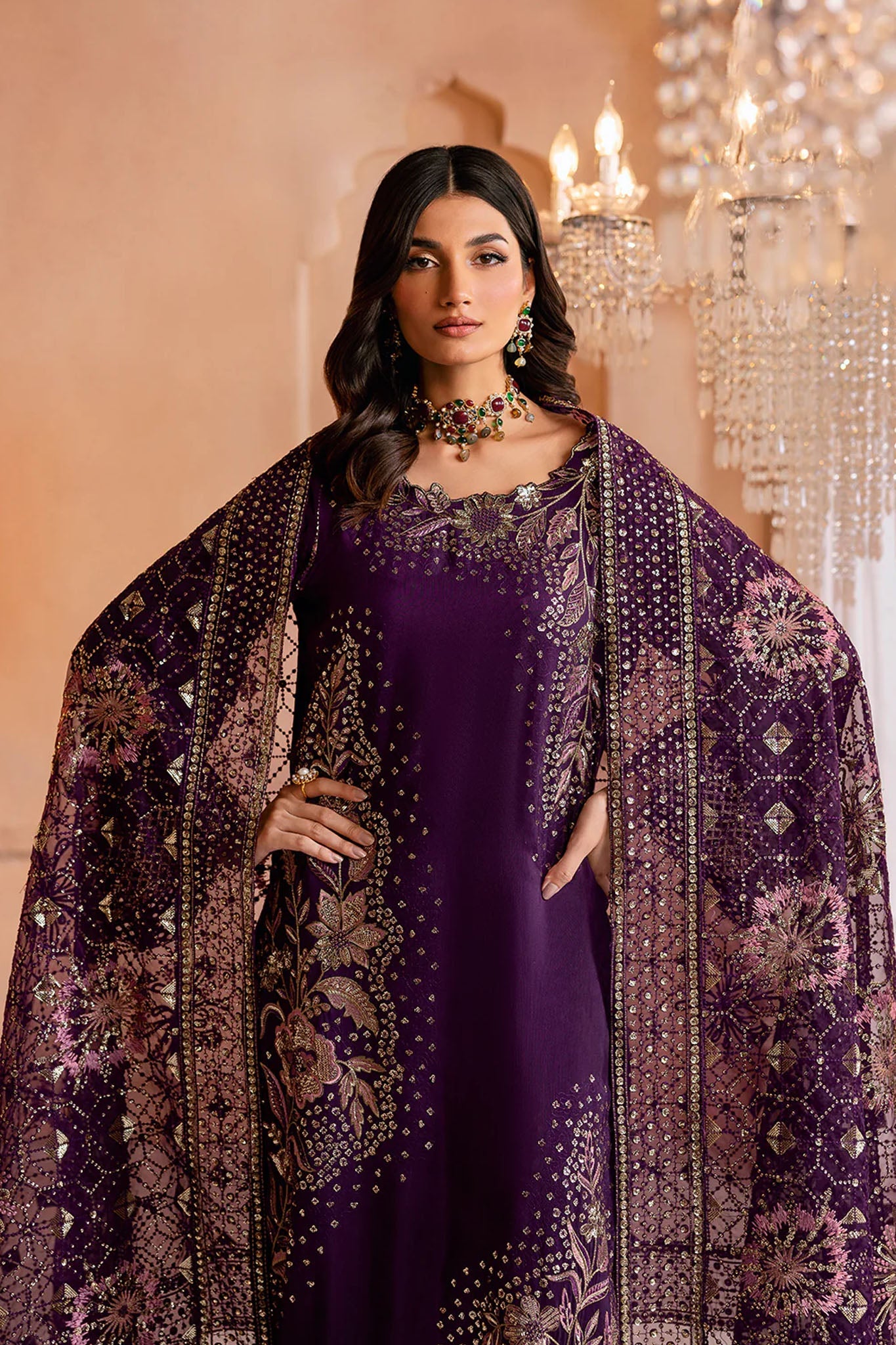 Shehnai by Ramsha Unstitched 3 Piece Raw Silk Vol- 01 Collection'2025-SS-104