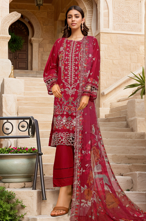 Sada Bahar Stitched 3 Piece Luxury Emb Spring Vol-05 Collection'2025-MK-32-Atishi