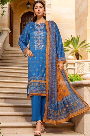 Sada Bahar Stitched 3 Piece Printed Cambric Vol-01 Collection'2025-11425-BLUE