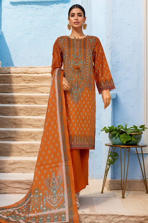 Sada Bahar Stitched 3 Piece Printed Lawn Vol-02 Collection'2025-PR-1272 Golden