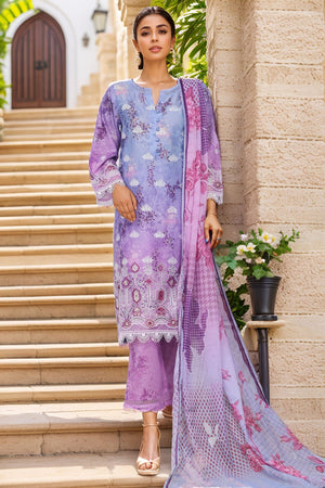Sada Bahar Stitched 3 Piece Printed Chikankari Vol-01 Collection'2025-PCK-Lilac