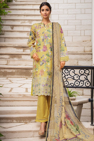 Sada Bahar Stitched 3 Piece Printed Chikankari Vol-01 Collection'2025-PCK-Yellow