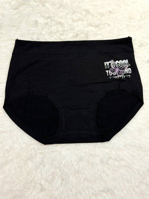 Sajiero Butterfly Print Brief Cotton Panty - My Store