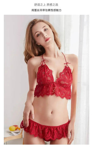 Sajiero Cyrus floral style bikini set Maroon - My Store