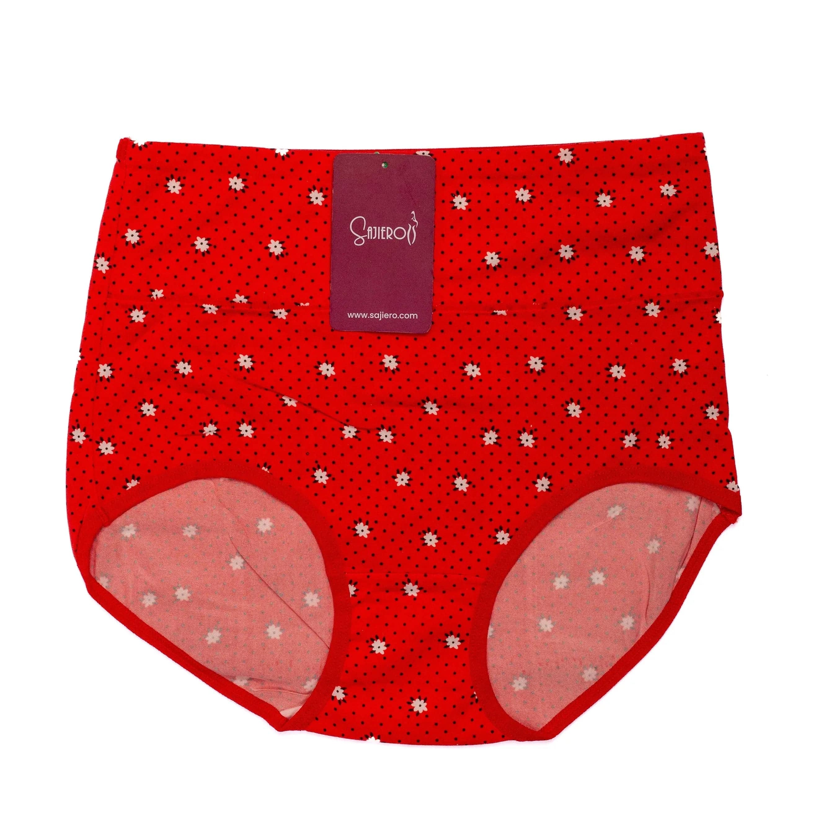 Sajiero Daisy Printed Brief Cotton Panty - My Store