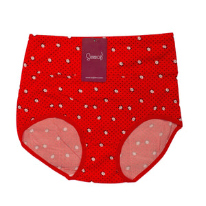 Sajiero Daisy Printed Brief Cotton Panty - My Store