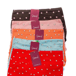 Sajiero Daisy Printed Brief Cotton Panty - My Store