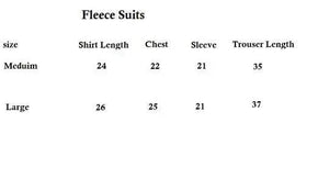 Sajiero Fleece Long Sleeve Pajama Suit Shaded Red - My Store