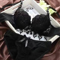 Sajiero Floral Embroidery Bella Padded Bra and Panty Set - My Store