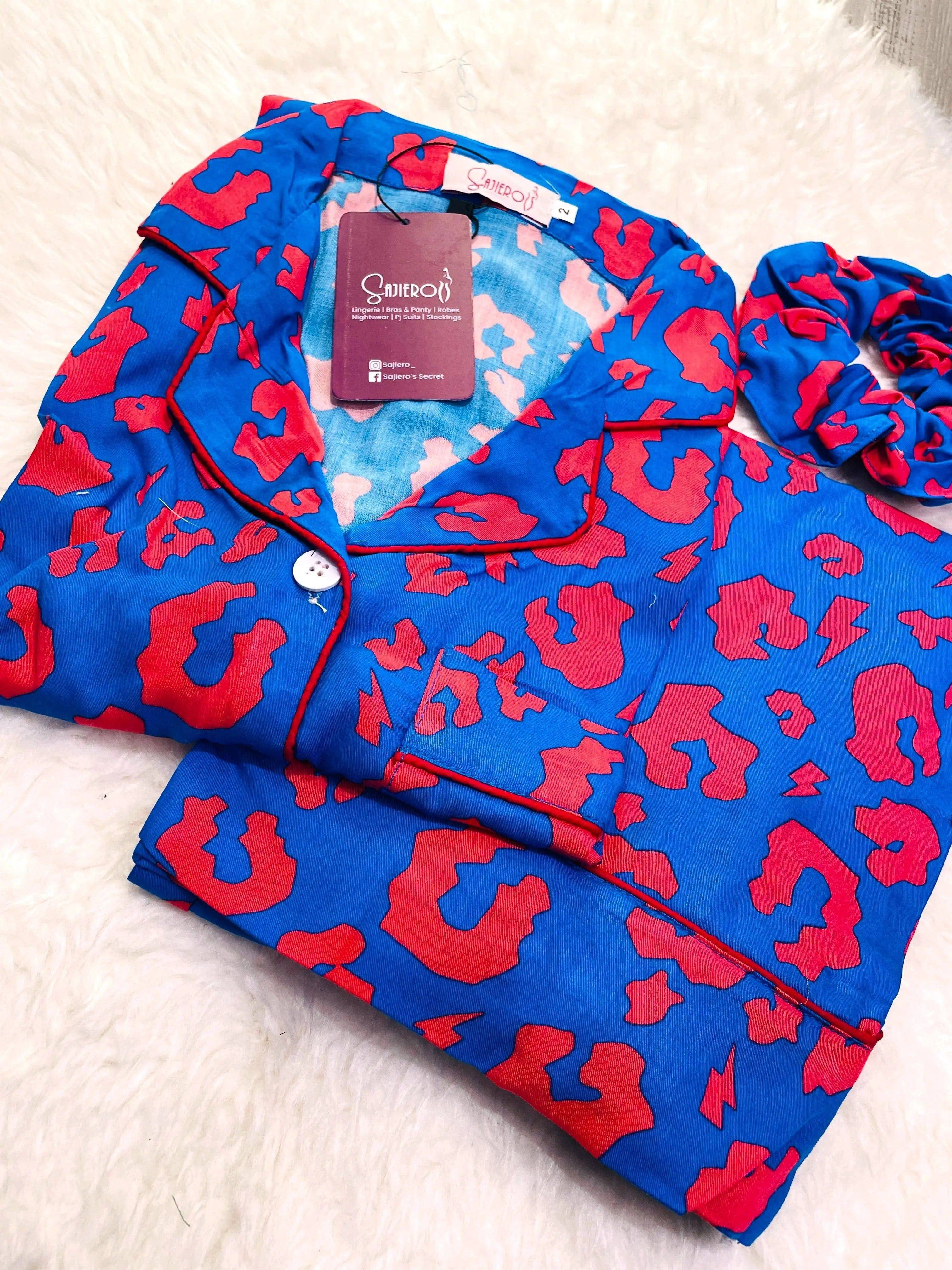 Sajiero Galaxy Boski Linen Printed Pajama Super Print - My Store