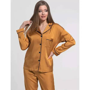 Sajiero Galaxy Pajama Suit Camel Brown - My Store