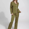 Sajiero Galaxy Pajama Suit Olive Green - My Store