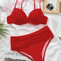 Sajiero Gloria Red Luxury Push Up Bikini Set - My Store