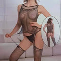 Sajiero Halter Slashed Full Body Stocking - My Store
