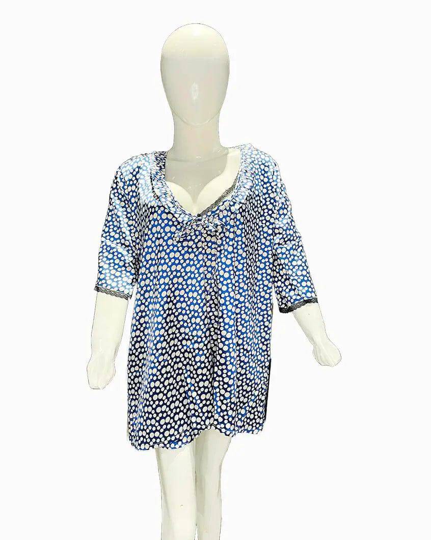 Sajiero Love Night Printed 2pcs Nightgown Set - My Store