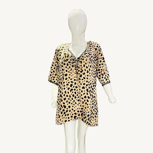 Sajiero Love Night Printed 2pcs Nightgown Set - My Store