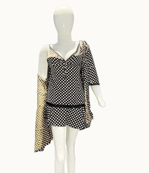 Sajiero Love Night Printed 2pcs Nightgown Set - My Store