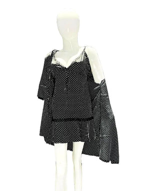 Sajiero Love Night Printed 2pcs Nightgown Set - My Store