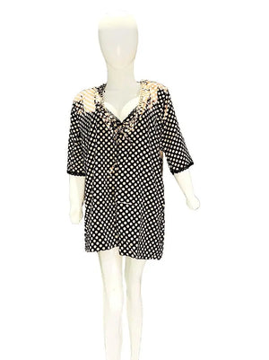 Sajiero Love Night Printed 2pcs Nightgown Set - My Store