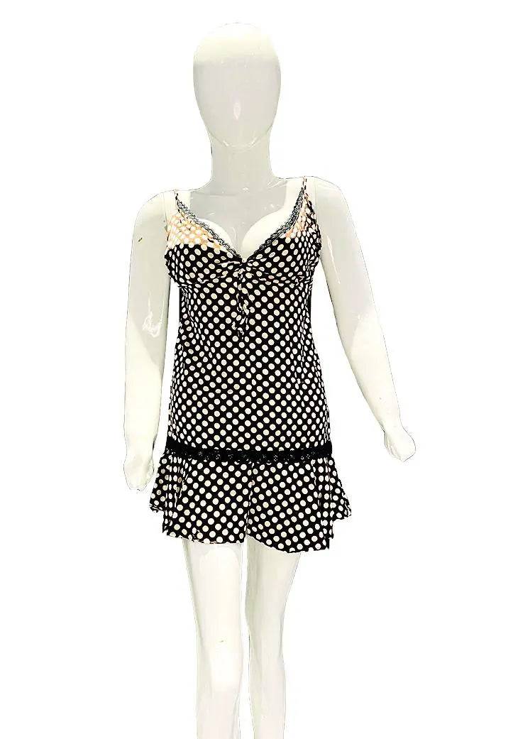 Sajiero Love Night Printed 2pcs Nightgown Set - My Store