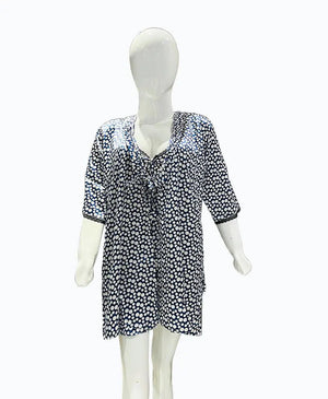 Sajiero Love Night Printed 2pcs Nightgown Set - My Store