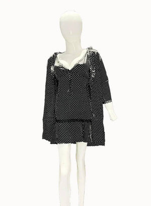 Sajiero Love Night Printed 2pcs Nightgown Set - My Store