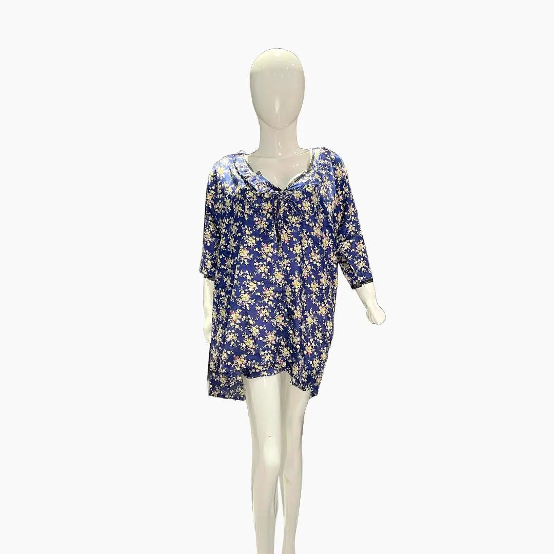 Sajiero Love Night Printed 2pcs Nightgown Set - My Store