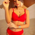 Sajiero Love Red Pushup Bikini Set - My Store