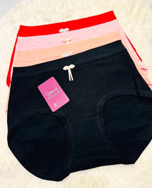 Sajiero OPS Plus Size High Waist Tummy Cotton Panty - My Store