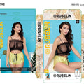 Sajiero Ruselin Transparent Cami Set Black - My Store