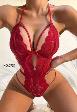 Sajiero See Through Sexy Short Body Garter Set - My Store