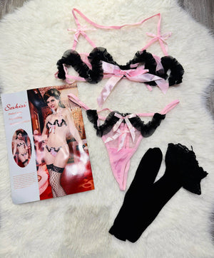 Sajiero Sk 3pcs Fancy Half Cup Bikini Set - My Store