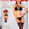 Sajiero Sk 3pcs Fancy Sexy Bikini Set Black - My Store
