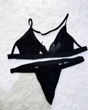 Sajiero Sk 3pcs Fancy Sexy Bikini Set Black - My Store