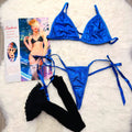 Sajiero Sk 3pcs Fancy Sexy Silk Bikini Set - My Store