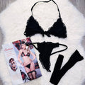 Sajiero Sk 3pcs Fancy Sexy Transparent Bikini Set - My Store