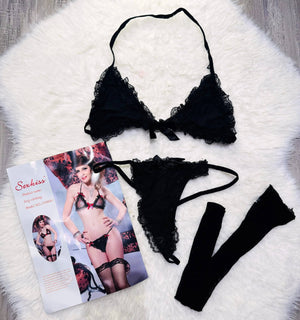 Sajiero Sk 3pcs Fancy Sexy Transparent Bikini Set - My Store