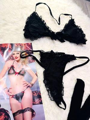 Sajiero Sk 3pcs Fancy Sexy Transparent Bikini Set - My Store