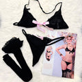 Sajiero Sk 3pcs Fancy Transparent Bikini Set - My Store