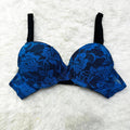 Sajiero Spark Blue Floral Casual Padded Bra - My Store