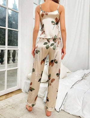 Sajiero Spice Ceder Strap Jumpsuit Printed Floral Ash - My Store